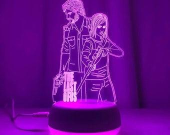De laatste van ons lichtdecor | Licht Nachtlampje Neon Poster Decor Art Canvas 3D Licht Kunstwerk Klasse Cadeau voor thuis