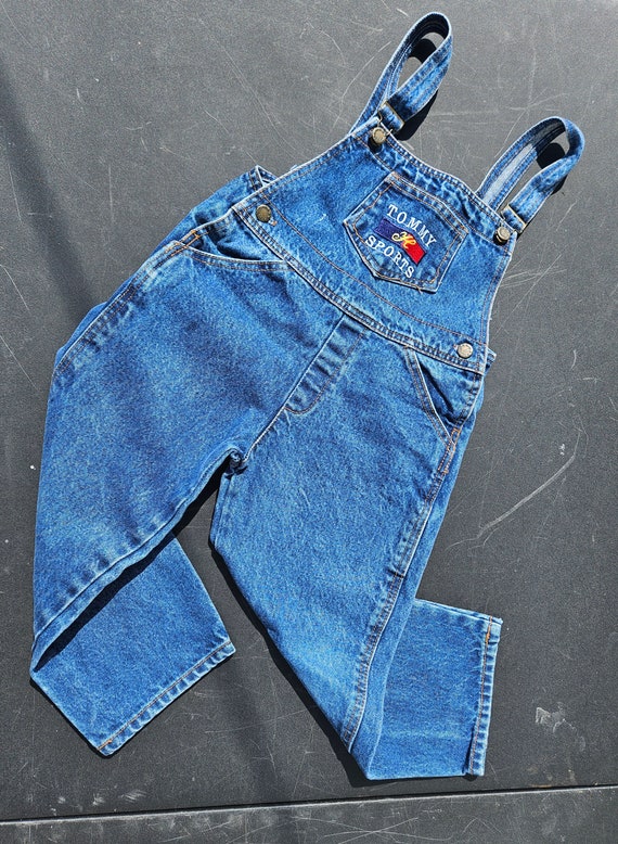 Vintage Tommy Hilfiger Sports Kids Denim Overall I