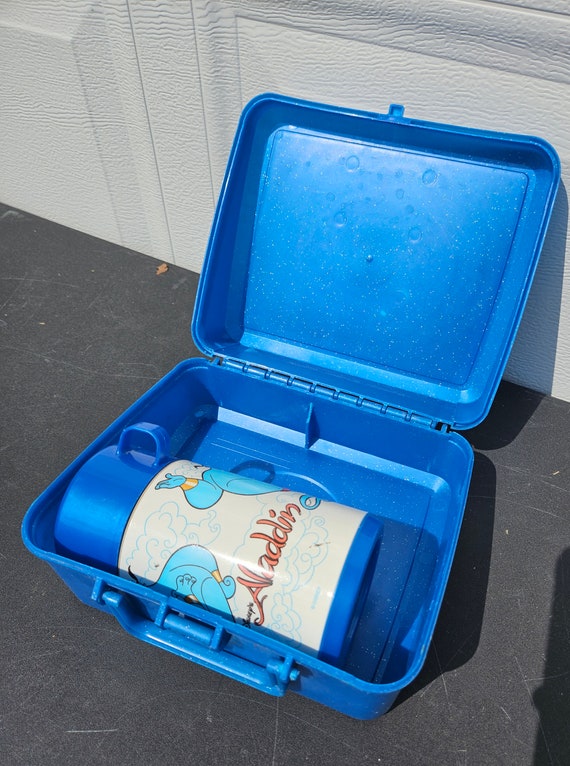 Vintage Disney Aladdin Lunch Box And Thermost By Alad… Gem