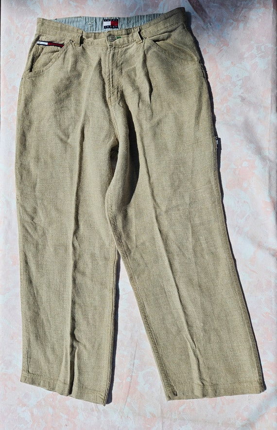 Vintage Tommy Hilfiger Tommy Jeans Men's Beige siz