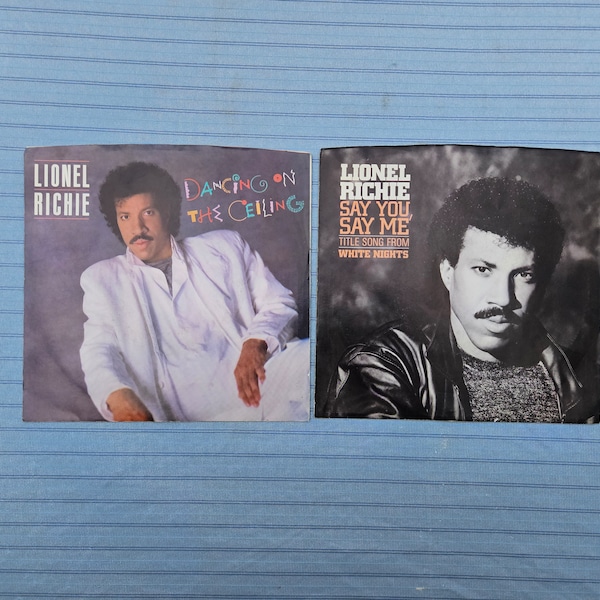 Motown Records Lionel Richie 1980s 45RPM Vinyl Records 7"