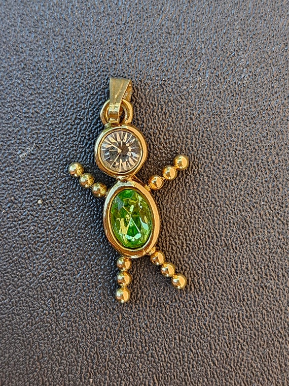 August Peridot Birthstone Necklace Pendant