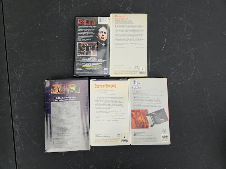 Vintage Horror Movies VHS Scary Films Thriller Halloween Lot Etsy