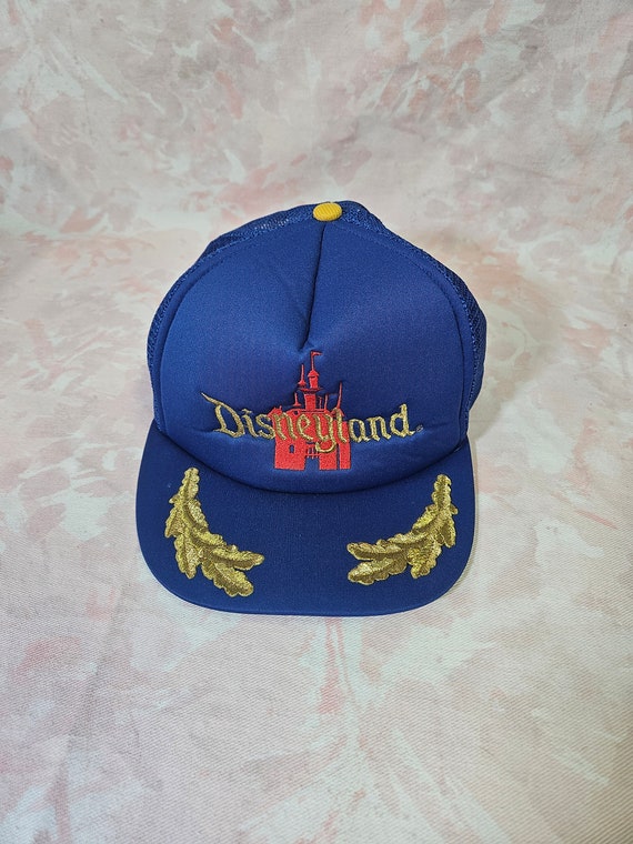Vintage Disneyland Royal Blue Trucker Hat Snapback