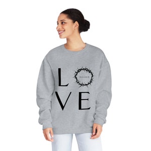 Love Jesus John 3:16 Unisex NuBlend® Crewneck Sweatshirt
