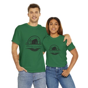 Blessings on your Barn, Faith, Deuteronomy, Farms Unisex Heavy Cotton Tee