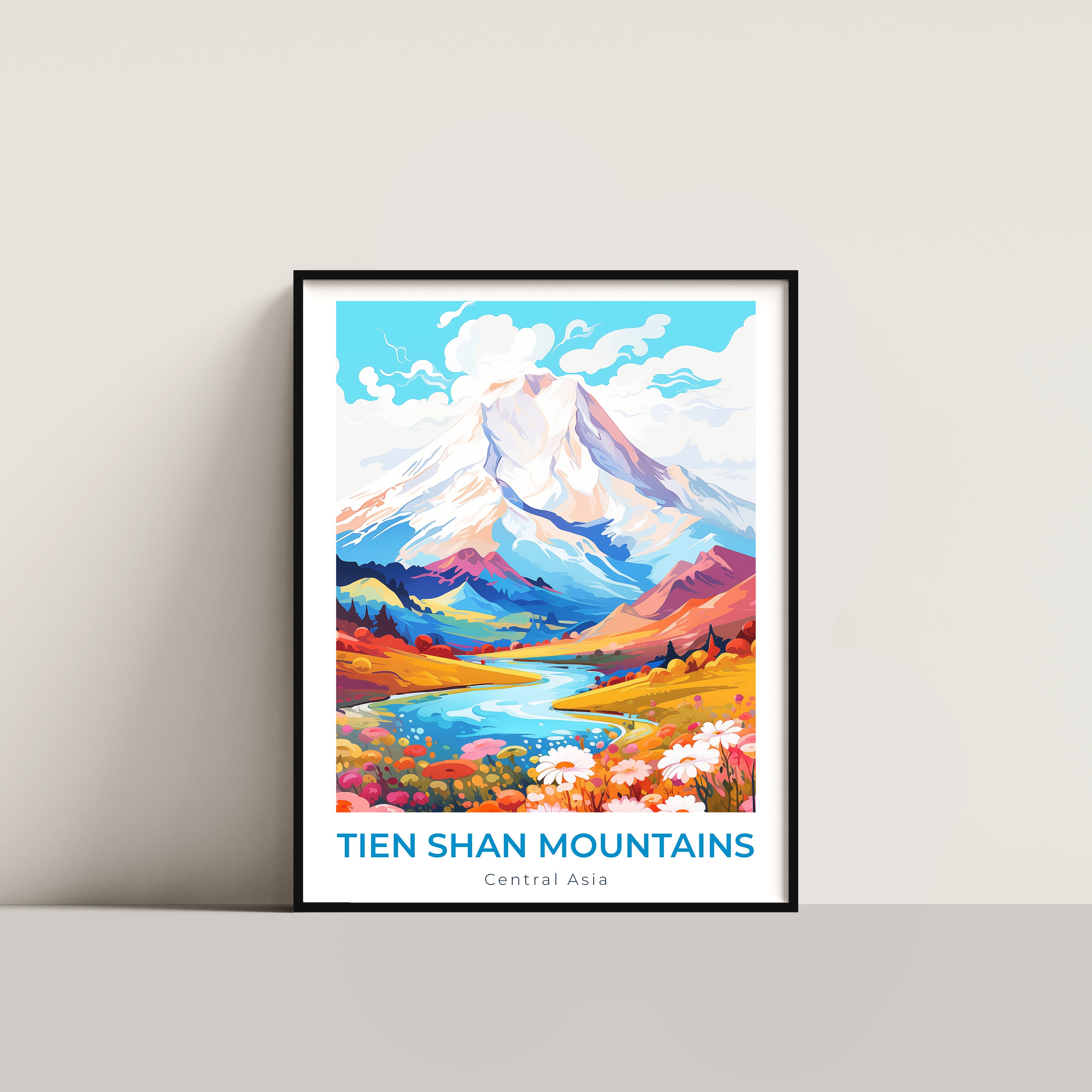 Tien Shan Montañas Viaje Impresión Pared Arte Regalo Asia Central Viaje  Cartel Regalo Hogar Decoración Amantes Pared Colgante - Etsy México, image size:3000x3000