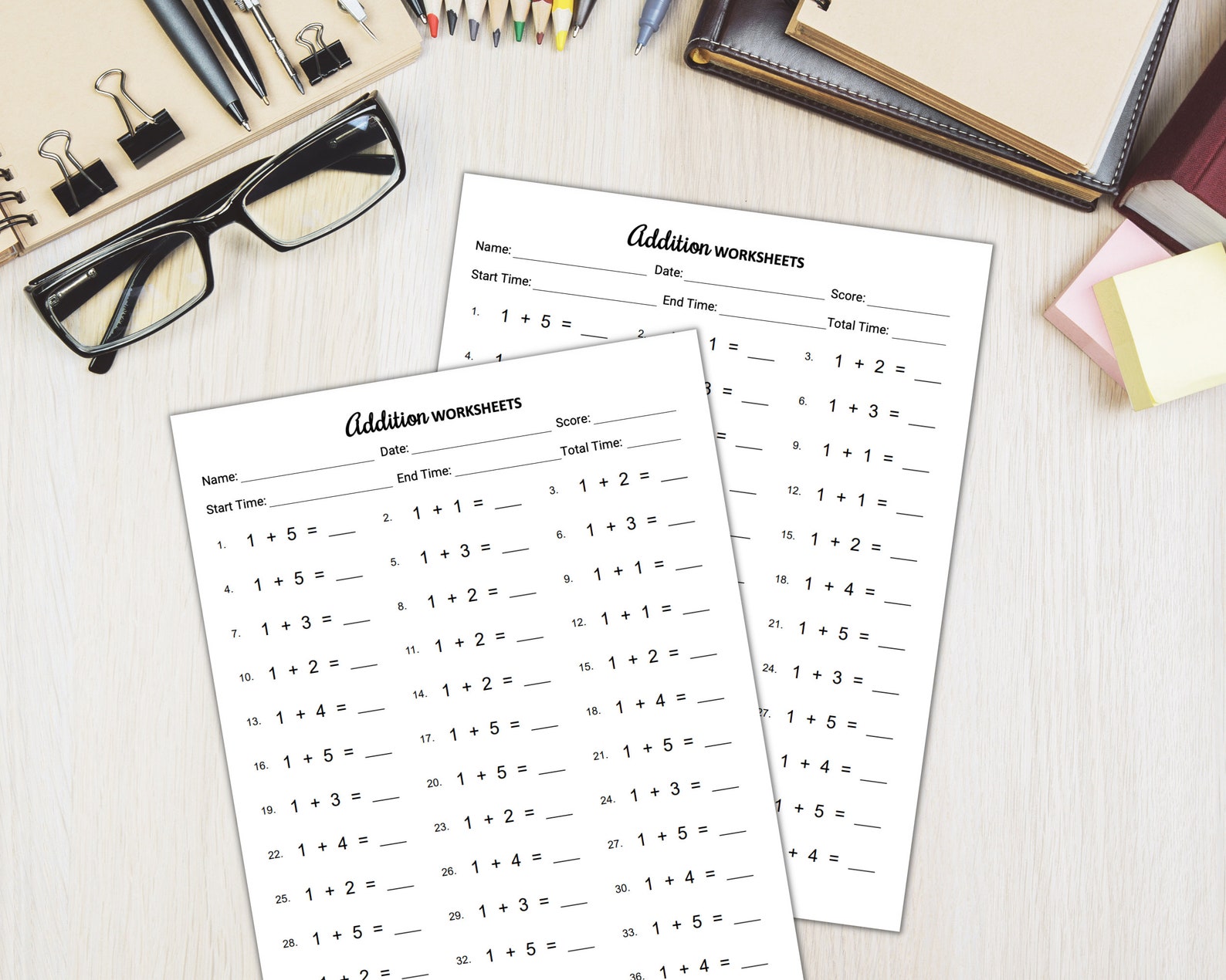 Addition Worksheets Printable for Kids, Math Learning Worksheets for ...