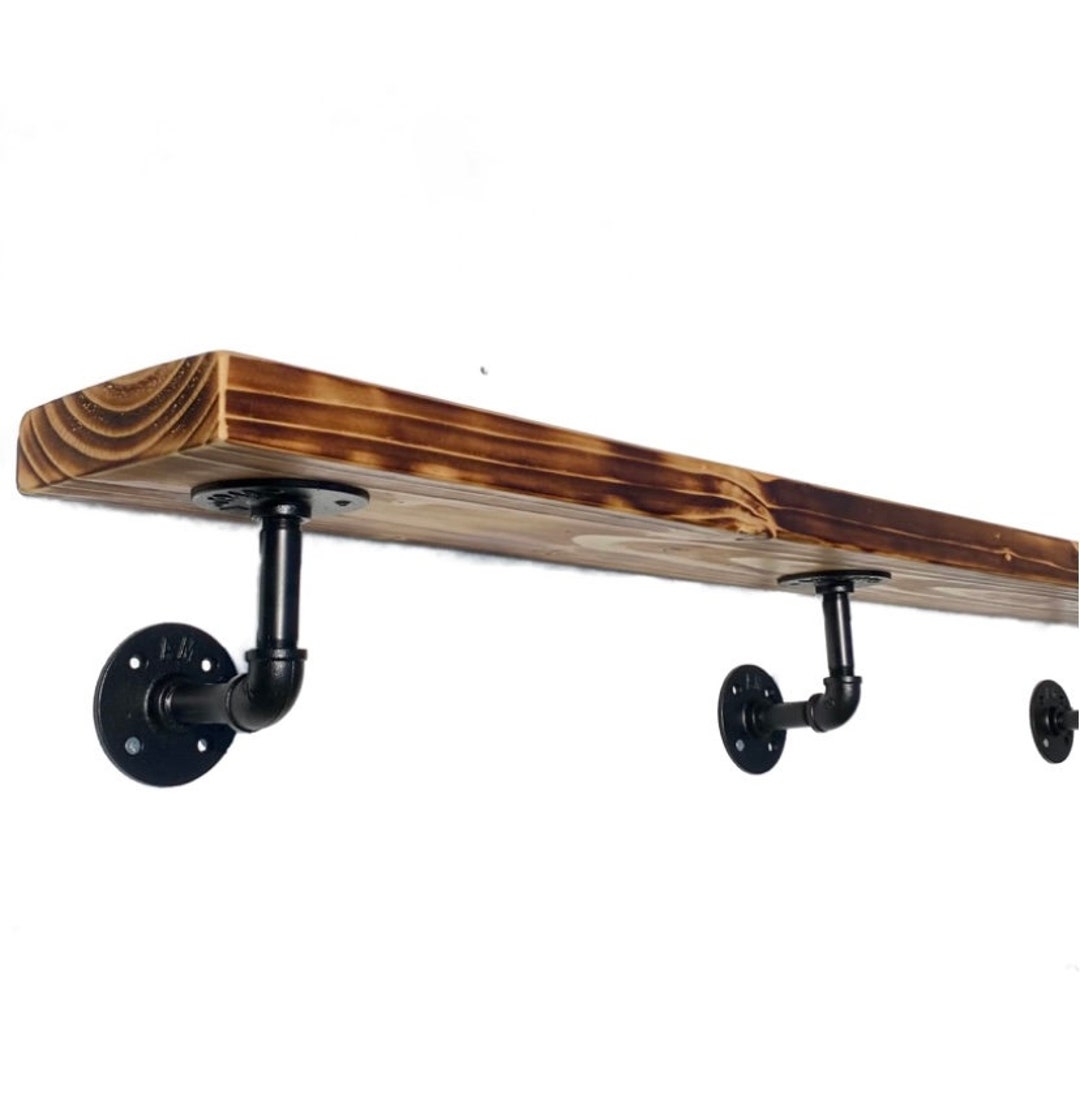 Bespoke Pipe Bracket Shelving , Various Sizes Available. Etsy