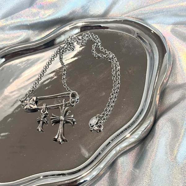 Chrome Hearts Safety Pin Necklace Etsy