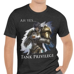 FFXIV "Tank Privilege" - Jersey Short Sleeve Tee