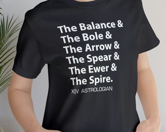 FFXIV Astrologian Deck - Jersey T-shirt, Final Fantasy XIV