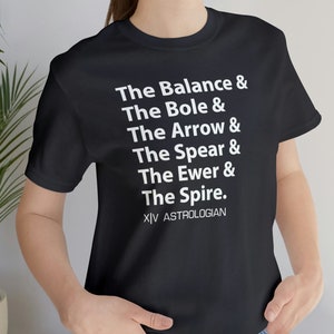 FFXIV Astrologian Deck - Jersey T-shirt, Final Fantasy XIV