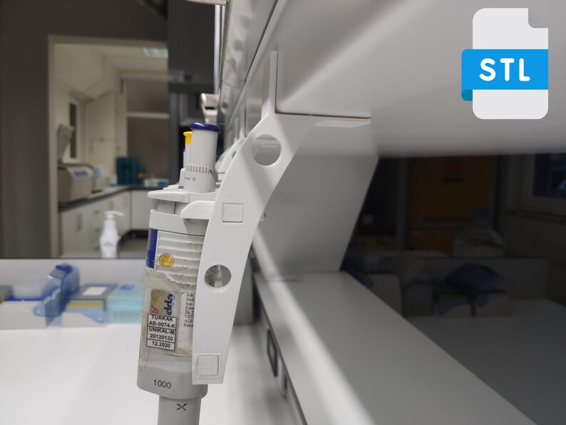 Laboratory Pipette Stand Digital STL Files , Pipettor Holder ...