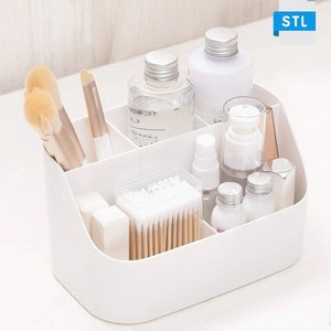 STL file Cosmetic Make-up Brush Storage Box Multifunction Large-Capacity  Table Organize 📦・Model to download and 3D print・Cults