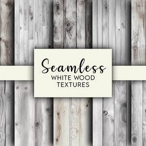 White Wood Background Digital Papers, White Wood Seamless Pattern, White Wooden Texture Paper, Rustic Wood Digital Background, Light Wood