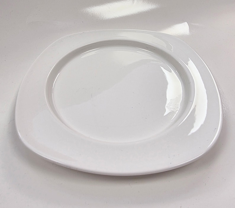 1 White Fine Bone China Square Side Plate 19 Cm or 7.5 Inches - Etsy