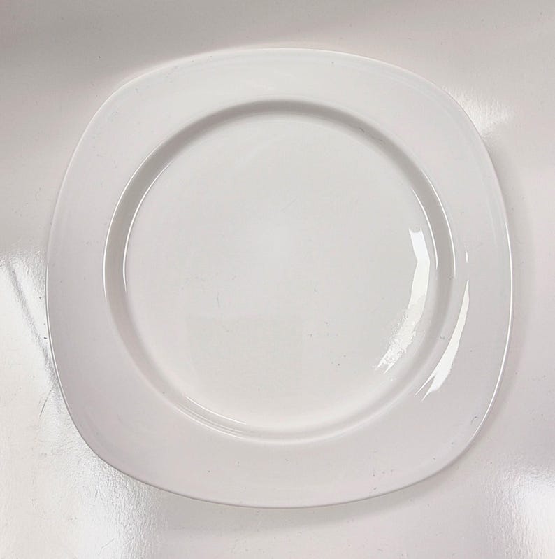 1 White Fine Bone China Square Side Plate 19 Cm or 7.5 Inches - Etsy