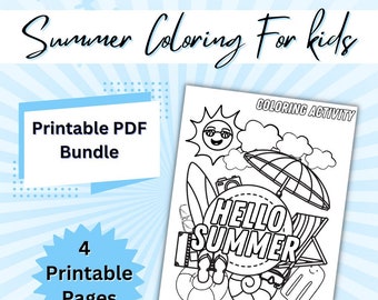 Summer Coloring Pages for Kids
