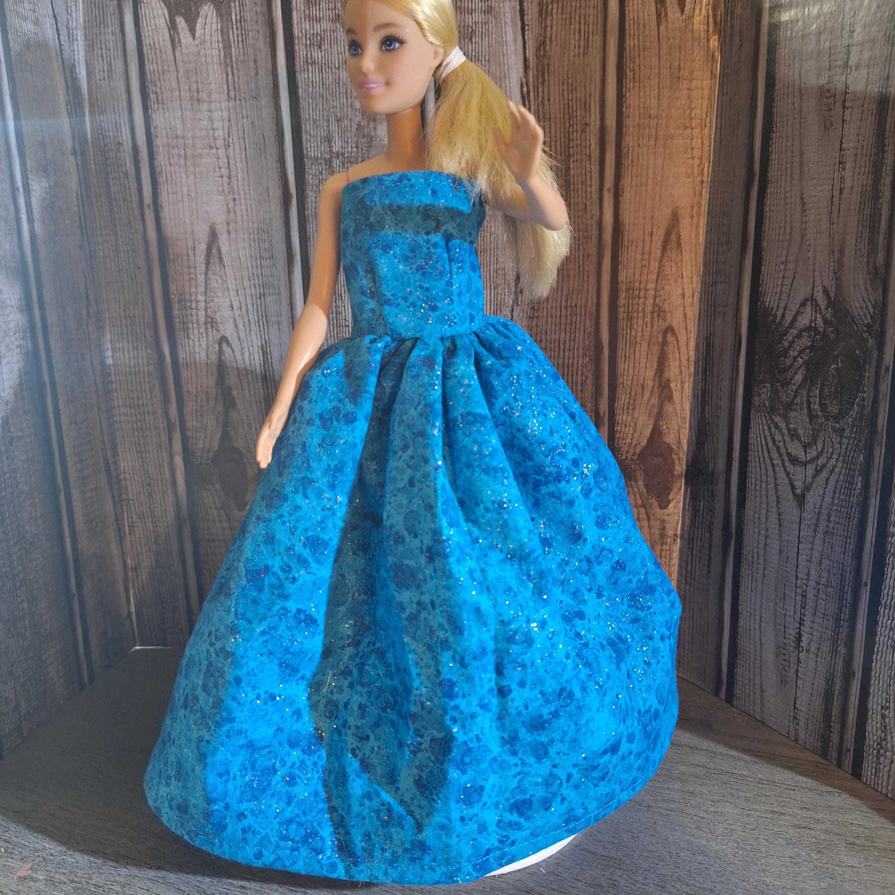 Blue Glitter Barbie Dress - Etsy