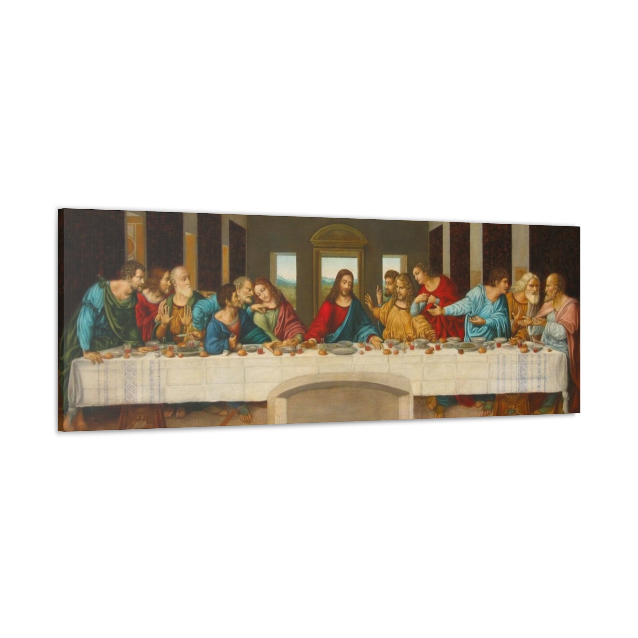 The Last Supper Wall Art Leonardo Da Vinci, Last Supper Canvas Painting ...