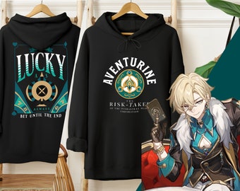 Uniseks hoodie met aventurijnthema, Honkai Star Rail, HSR-hoodies, hoody, anime-hoody, Otaku-kleding, HSR-merchandise, cadeau voor Star Rail