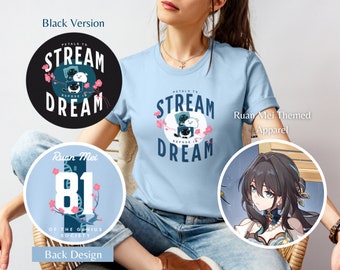 Ruan Mei Themed T-Shirt, Honkai Star Rail, HSR Tees, Tshirt, Tshirts, Anime Apparel, Otaku T-Shirts, Gift for Star Rail, Plum Blossom