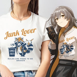 Stelle Themed Honkai Star Rail Unisex T-Shirt, Anime, Otaku, tshirt, Mc, Main Character, Caelus, Raccoon, Funny T-shirt