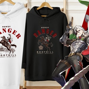 Boothill Themed Hoodie, Honkai Star Rail, HSR Hoodies, Starrail Hoodie, Anime Apparel, Otaku Apparel, Anime Hoody, Unisex, Merch, Gift