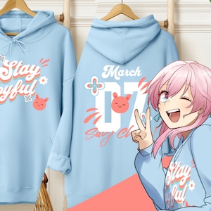 March 7th Themed Unisex Hoodie, Honkai Star Rail, Anime Hoodie, Otaku Hoodies, Apparel, Apparels, Cute, Kawaii, Groovy, Hoody for Women