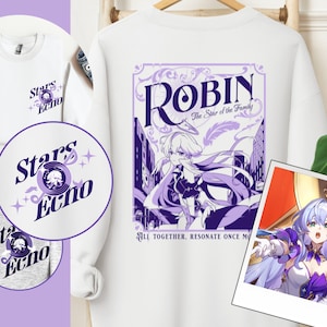 Robin Sweatshirt, Honkai Star Rail Crewneck, Penacony, Vintage Modern Sweatshirt, Anime Otaku Apparel, HSR, Starrail Merch, Gift, Girl