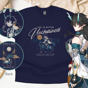 Dan Heng IL Themed T-Shirt, Imbibitor Lunae, Honkai Star Rail Unisex Tshirt, Anime Tees, Otaku Apparel, Tee, HSR, Gift for Starrail