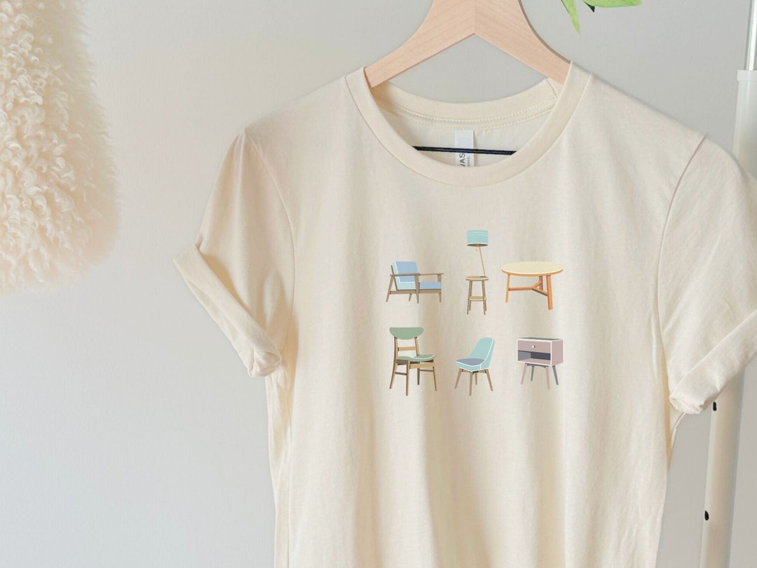 Midcentury Furniture Chairs Shirts, Chair Shirts, Furniture Lover Gift