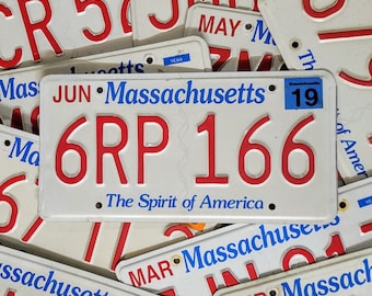 Tablica rejestracyjna MASSACHUSETTS – Darmowa wysyłka w USA – 1 szt. z losowymi literami i cyframi