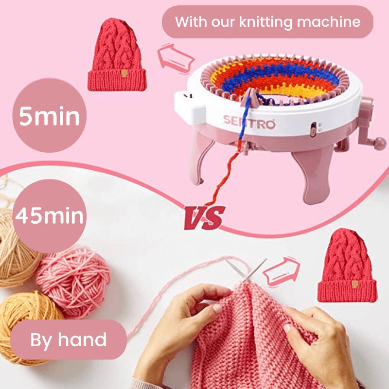 Sentro Knitting Machine 22 Needles FREE E-book black Friday Sale