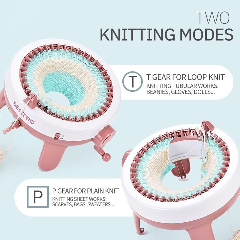 Sentro Knitting Machine XL 48 Needles FREE E-book 