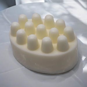 Shea Butter, Goat Milk, and Coconut Oil Creamy Moisturizing Massage Soap Bar. 4.5 oz | 128 g