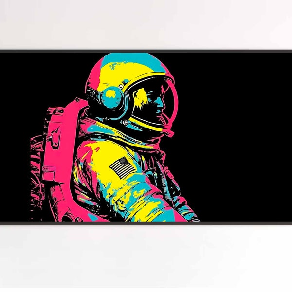 Samsung Frame TV Art | Space Cadet | Pop Art Astronaut | Cosmic Gaze | Earthly Perspective | DIGITAL DOWNLOAD