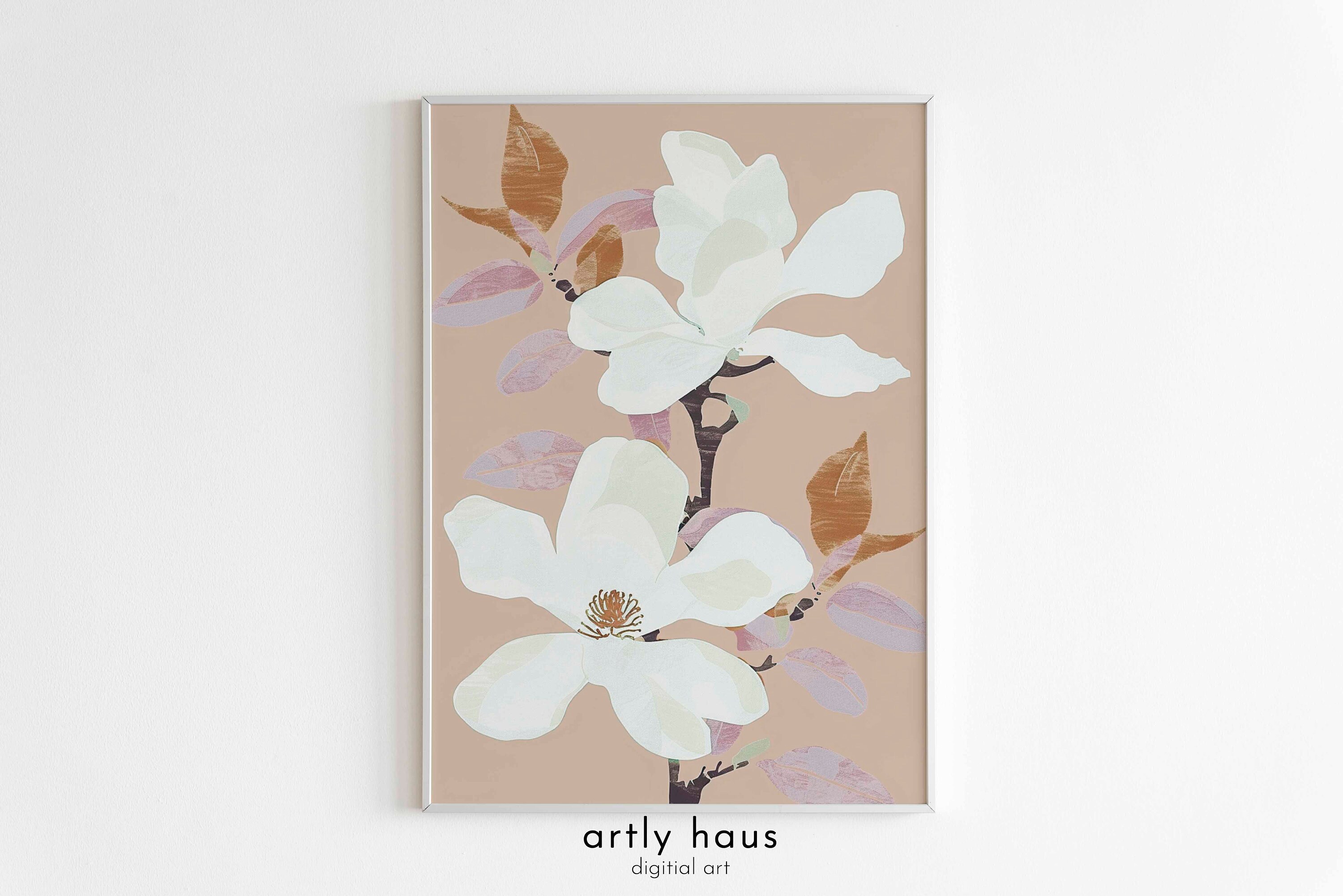 Boho Nature Inspired Gallery Wall Set of 6 Enchanting Flower Posters