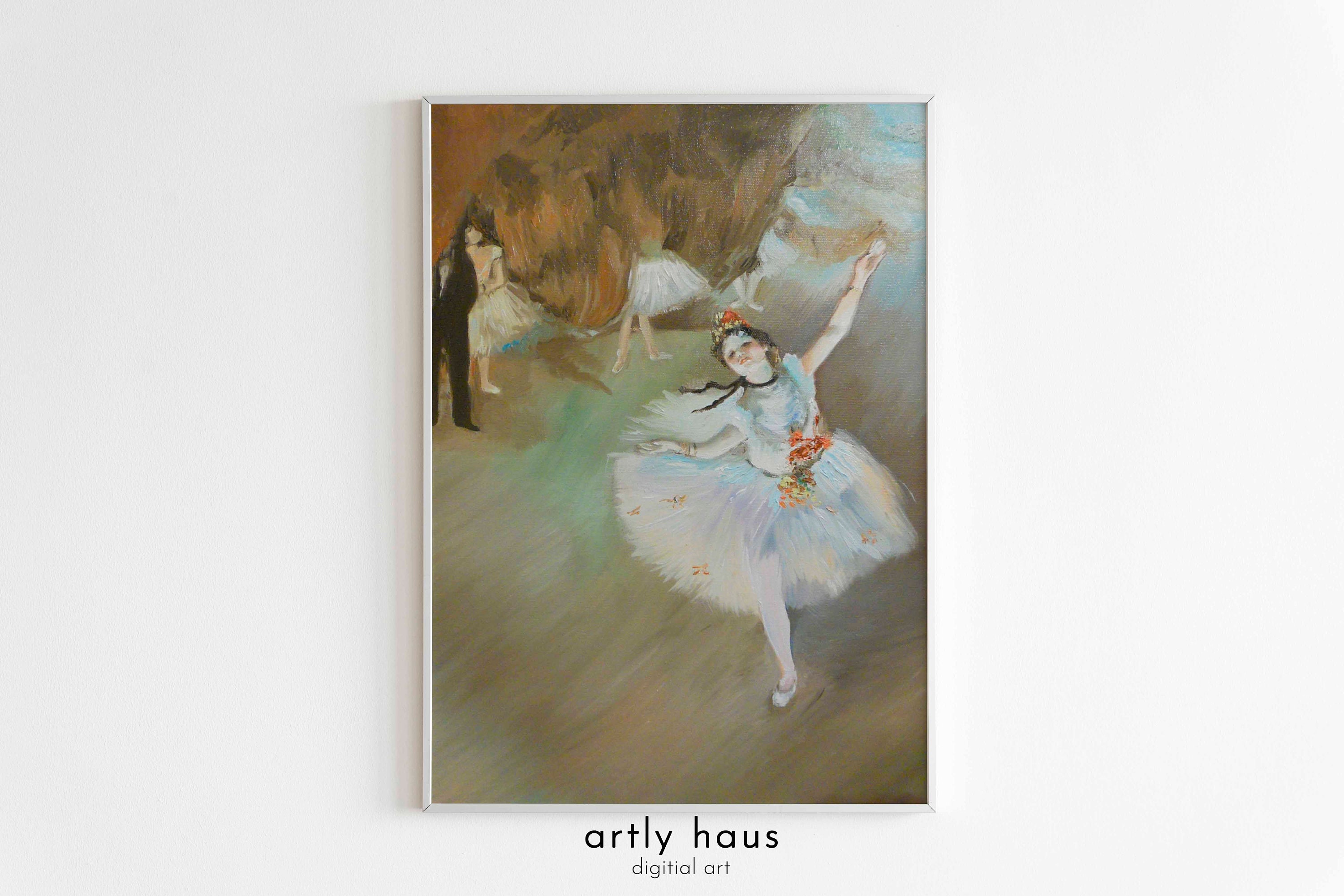 Dancer Tilting Poster Solo | Edgar Degas | Impressionist Ballet
