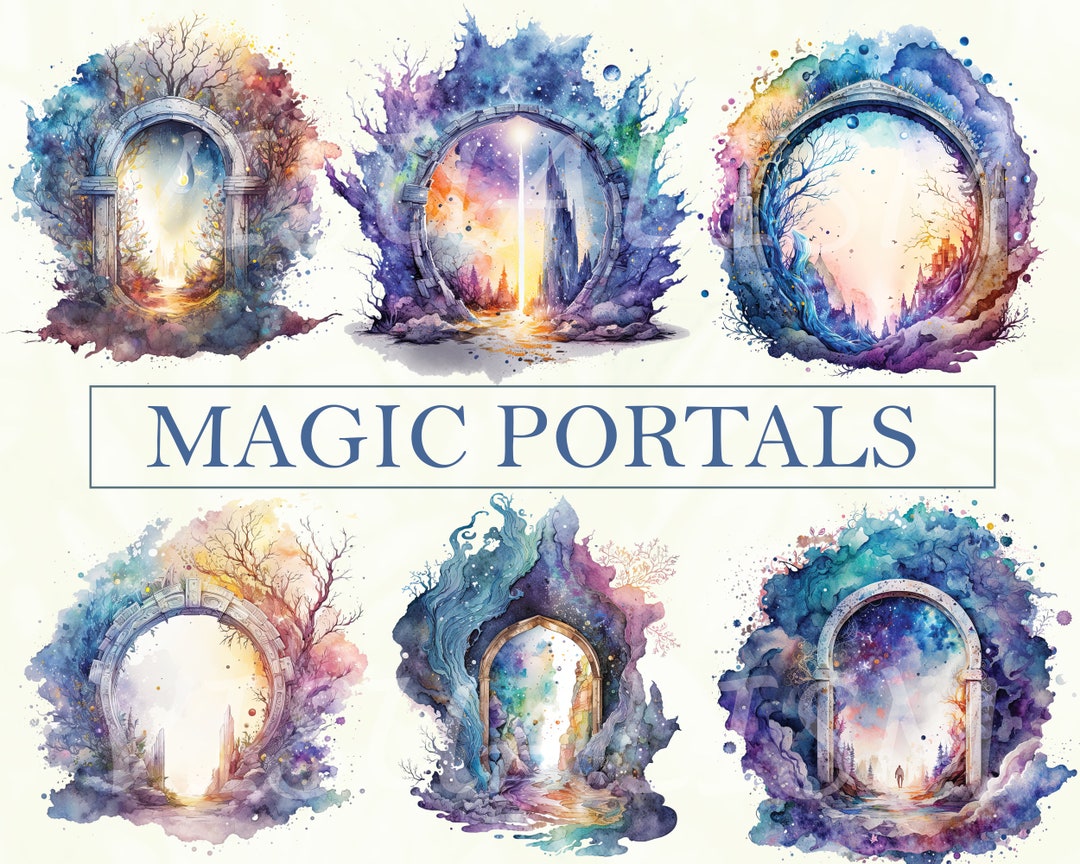 FANTASY MAGIC PORTAL Digital Downloads Magic Portal Clipart - Etsy