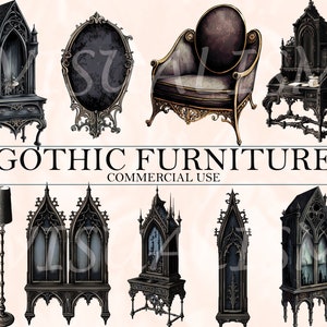 A gothic style sofa Sticker for Sale by AerinDigital