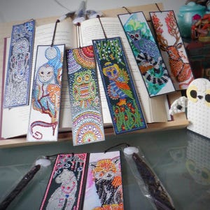 Animal Diamond Art Bookmarks