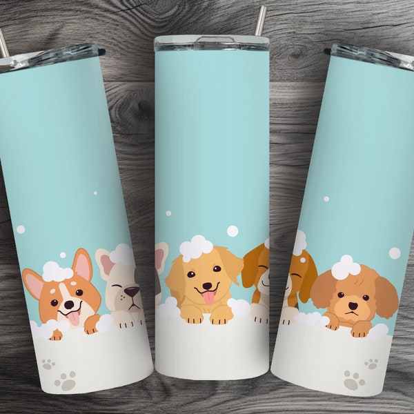 Dog Groomer Tumbler Design Corgi Tumbler Dog Mom Tumbler PNG 20oz Skinny Tumbler Dog Mom PNG Dog Lover PNG Dog Tumbler Wrap