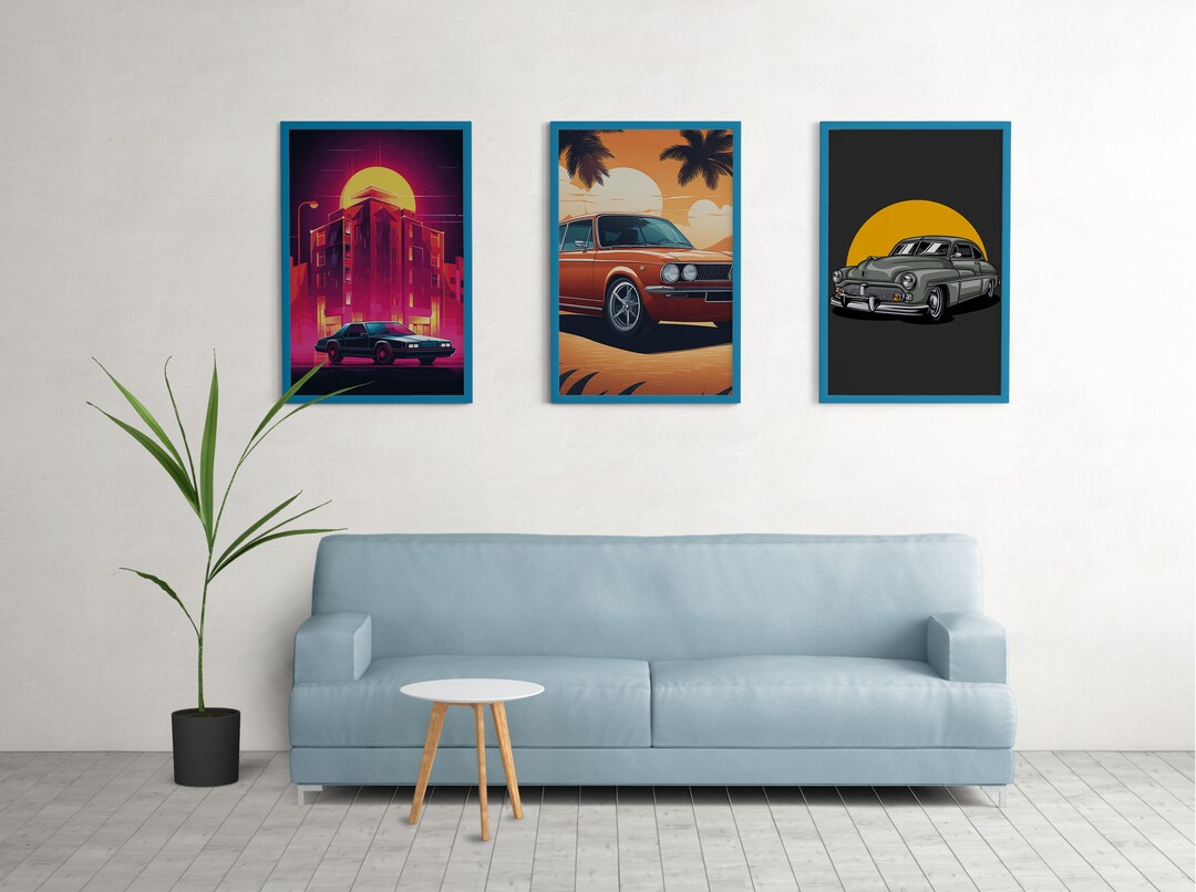 Future Ride Digital Car Art Pack set of 3 Etsy