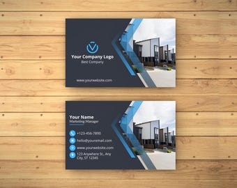 Plantilla de tarjeta de presentación minimalista: elegante y editable (Canva PDF)