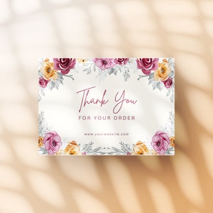 Modèle de Carte de remerciement de gratitude épanouie