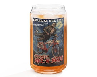 Halloween '26 Bike-N-Brew Can-shaped glass
