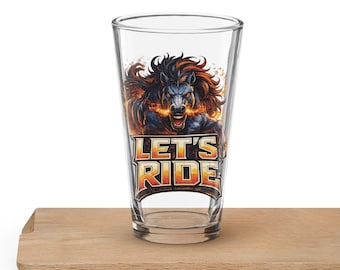 Let's Ride - Broncos - pint glass