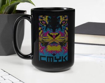 CMYK - Print Process Black Glossy Mug